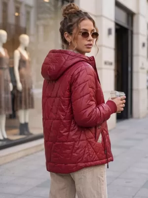 Női kabát DSTREET TY5785 BURGUNDIA