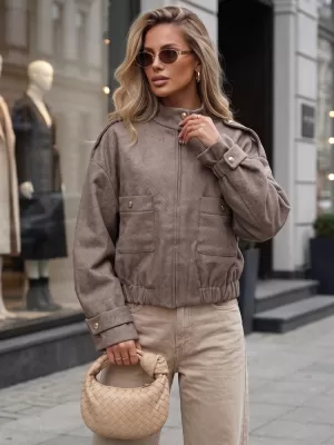 Női kabát DSTREET TY5848 KHAKI