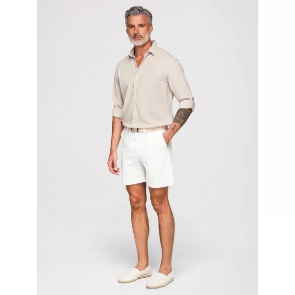  Férfi ing OMBRE OM-SHCS-0190 BÉZS 
