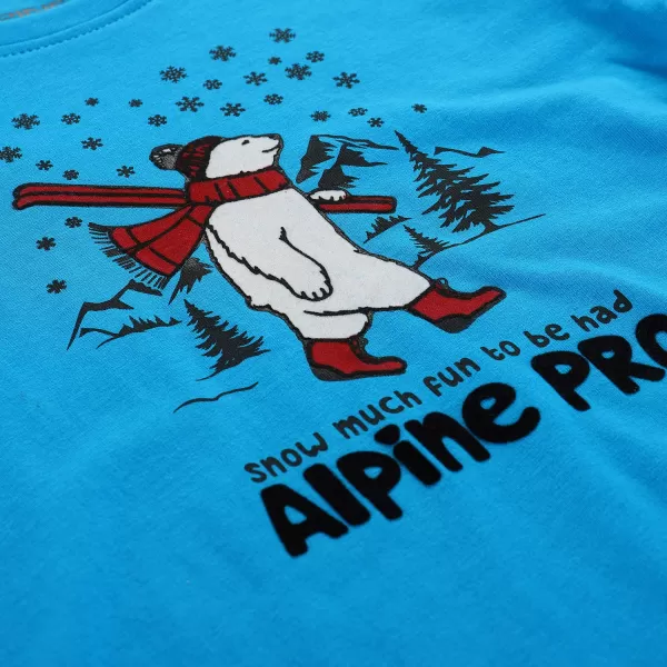  Gyermek póló ALPINE PRO ECCO 2 NEON ATOMKÉK PA VÁLTOZAT 