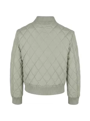 Lány steppelt kabát URBAN CLASSICS UCK806-03259 LÁGY SALVIA