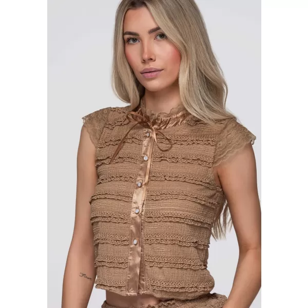  Női blúz OMBRE OW-TS-E0066 TÓPSZÍN 