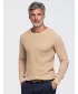 Férfi pulóver OMBRE OM-SWSW-0119 HOMOK