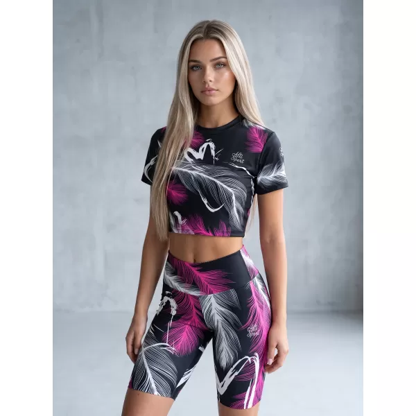  Női prémium térdig érő leggings (új méretek) ALTISPORT VOJ/ALW001LEG06 FEKETE/RÓZSASZÍN 