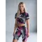Női prémium térdig érő leggings (új méretek) ALTISPORT VOJ/ALW001LEG06 FEKETE/RÓZSASZÍN