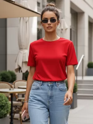 Női póló DSTREET RY2210 PIROS