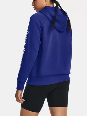 Női pulóver UNDER ARMOUR UA RIVAL FLEECE GRAPHIC HDY 1379609-400 KÉK