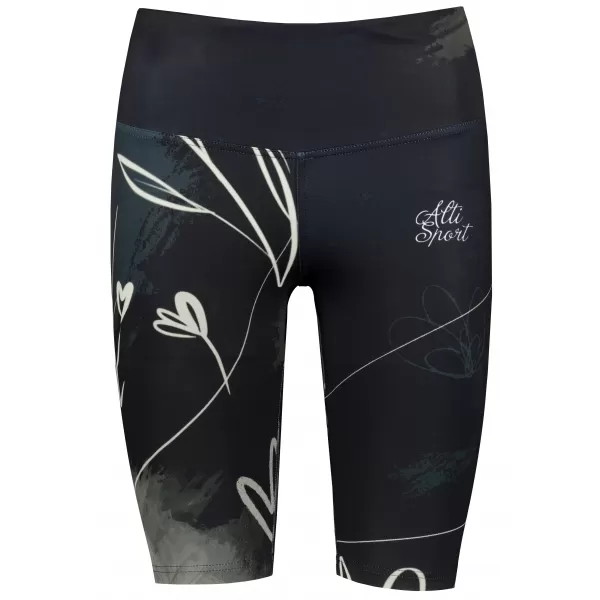  Női prémium térdig érő leggings (új méretek) ALTISPORT VOJ/ALW083LEG06 FEKETE-FEHÉR 