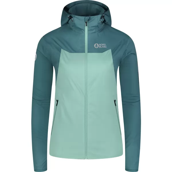  Női softshell kabát NORDBLANC OUTLAND NBSSL8324 ZÖLD/SZÜRKE 