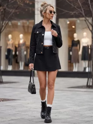 Női kabát DSTREET TY5880 FEKETE