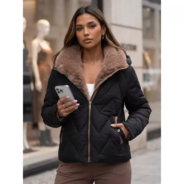  Női kabát DSTREET TY6083 FEKETE 