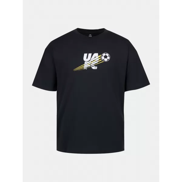  Férfi póló UNDER ARMOUR M GFB MULTI COLOR HWT SS 6010362-001 FEKETE 