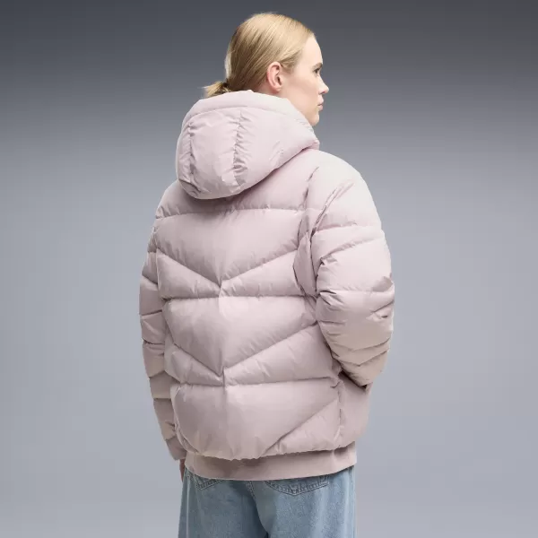  Női kabát PUMA HOODED DOWN PUFFER JACKET W 69458049 KÖDÖS RÓZSASZÍN 