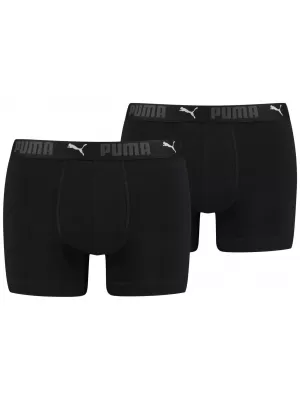 Férfi boxerek PUMA SPORT COTTON BOXER 2P 93552101 FEKETE