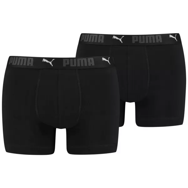  Férfi boxerek PUMA SPORT COTTON BOXER 2P 93552101 FEKETE 