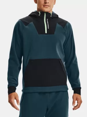 Férfi pulóver UNDER ARMOUR UA RUSH FLEECE HOODIE 1366177-413 KÉK