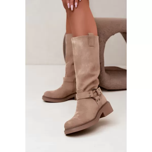  Női csizma BOTO LQ-163 KHAKI 
