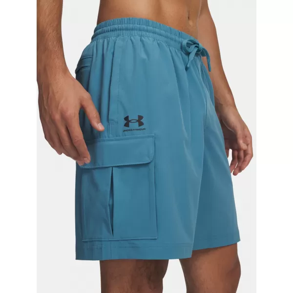  Férfi rövidnadrág UNDER ARMOUR VIBE WOVEN CARGO SHORT 1386560-466 KÉK 