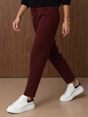 Női nadrág DSTREET UY3213 BURGUNDIA