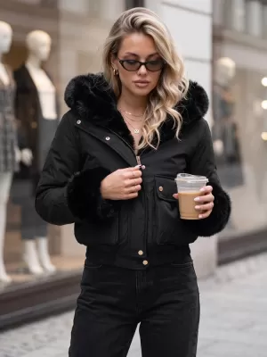 Női kabát DSTREET TY5996 FEKETE