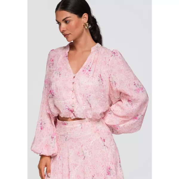  Női ing OMBRE OW-SH-E0058 RÓZSASZÍN 