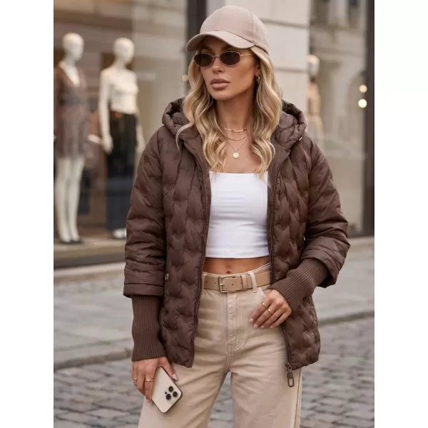  Női kabát DSTREET TY5870 BARNA 