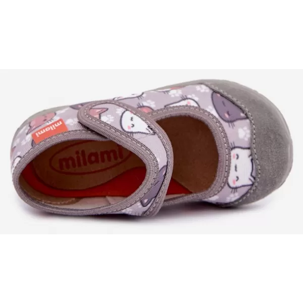  Gyermek papucs MILAMI 111/BR-34 SZÜRKE 