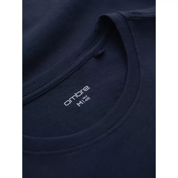  Férfi póló OMBRE OM-TSPT-0269 SÖTÉTKÉK 