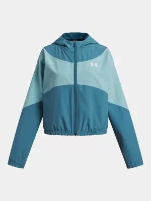 Lány dzseki UNDER ARMOUR UA RIVAL WOVEN HD JACKET 6004181-466 KÉK