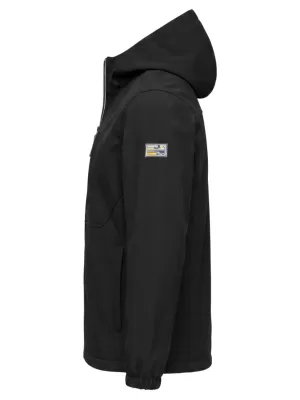 Férfi softshell kabát OMBRE C581 FEKETE