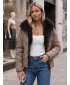 Női kabát DSTREET TY6085 KHAKI