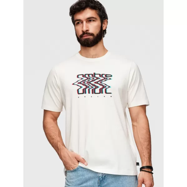  Férfi póló OMBRE OM-TSPT-0286 FEHÉR 
