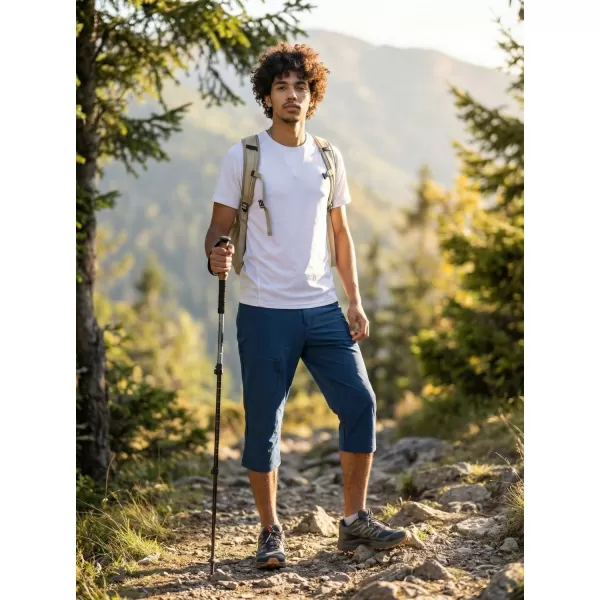  Férfi capri nadrág ALPINE PRO WEDER 2 KÉK SZÁRNYÚ KÉKESZÖLD 