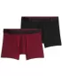 Férfi boxerek PUMA MEN GRAPHICAL PRINT BOXERS 2P 94780402 PIROS KOMBÓ