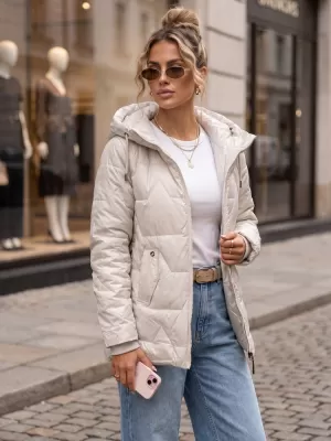 Női kabát DSTREET TY5798 VILÁGOSSZÜRKE