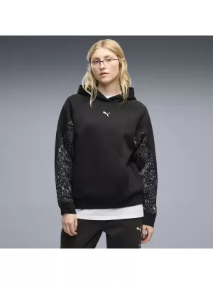 Női pulóver PUMA SPORT ANIMAL STANDARD HOODIE FL 69400701 PUMA FEKETE