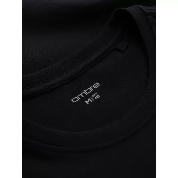  Férfi póló OMBRE OM-TSPT-0269 FEKETE 