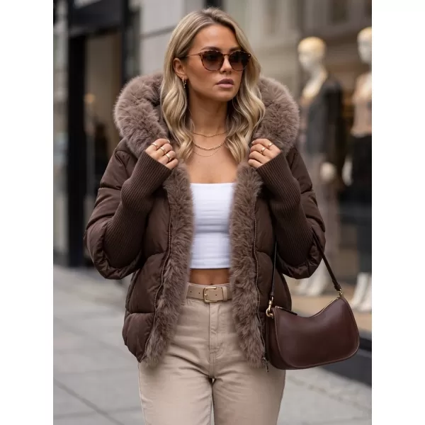  Női kabát DSTREET TY5989 BARNA 