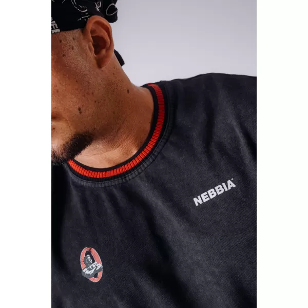  Férfi felsők NEBBIA OLYMPIA MUSCLE COVER 947 FEKETE 