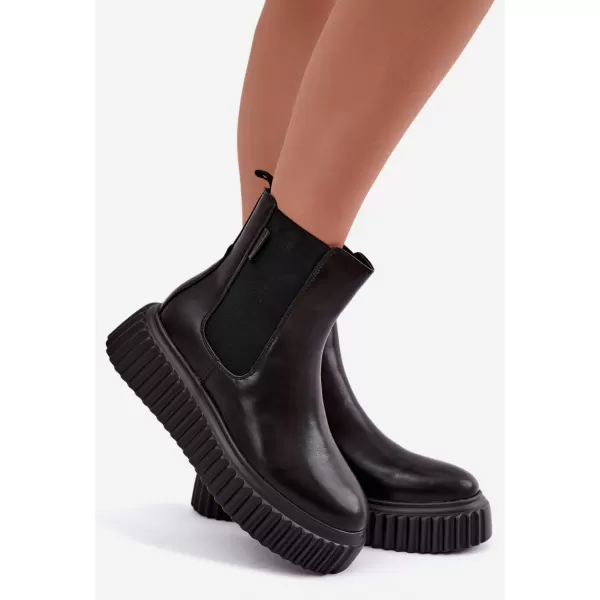  Női bokacsizma BIG STAR SHOES UU274334 FEKETE 