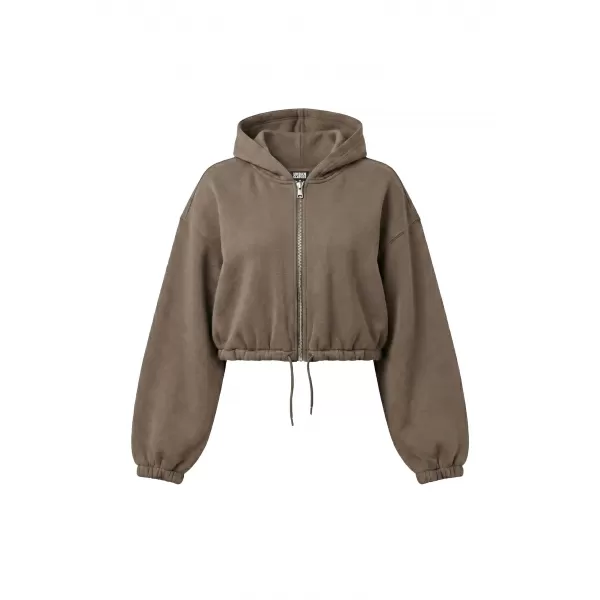  Női pulóver URBAN CLASSICS TB8635-23646 MÉLY TAUPE 