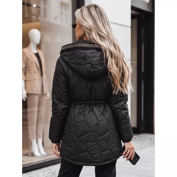  Női kabát DSTREET TY5393 FEKETE 