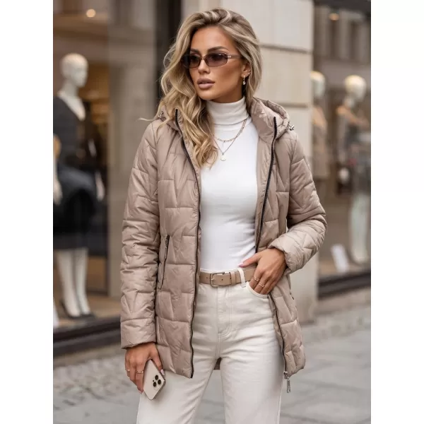  Női kabát DSTREET TY5793 KARAMELLA 