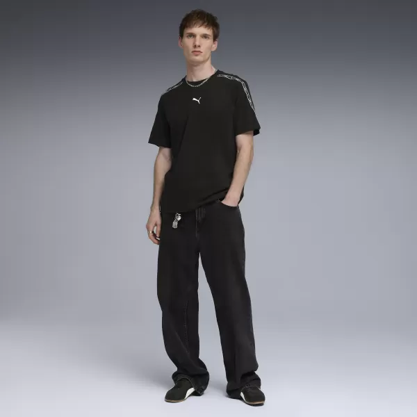  Férfi póló PUMA ESS TAPE TEE 69169301 PUMA FEKETE 