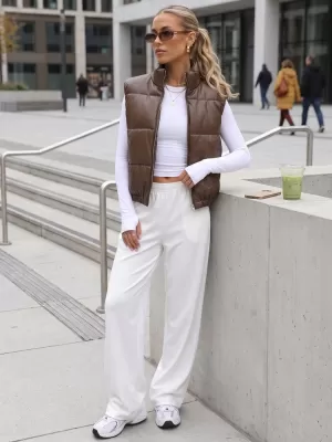 Női mellény DSTREET TY5732 BARNA