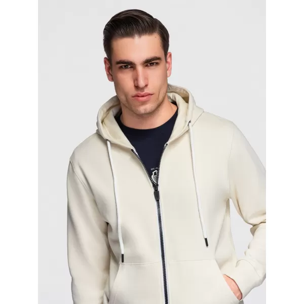  Férfi pulóver OMBRE OM-SSBZ-0272 KRÉM 