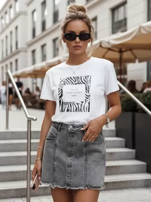 Női póló DSTREET RY2499 FEHÉR