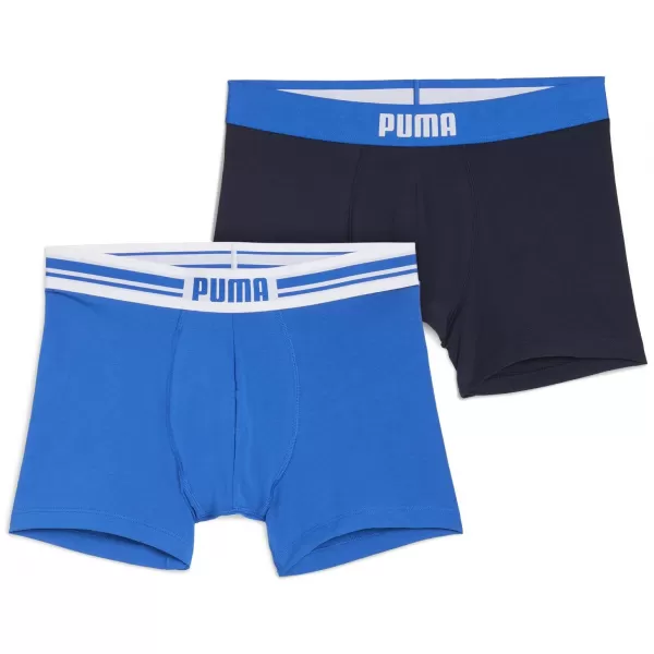 Férfi boxerek PUMA MEN EVERYDAY PLACED LOGO BOXER 2P 93847603 KÉK KOMBÓ 
