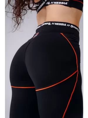 Női leggings NEBBIA OLYMPIA HIGH-WAIST 935 FEKETE