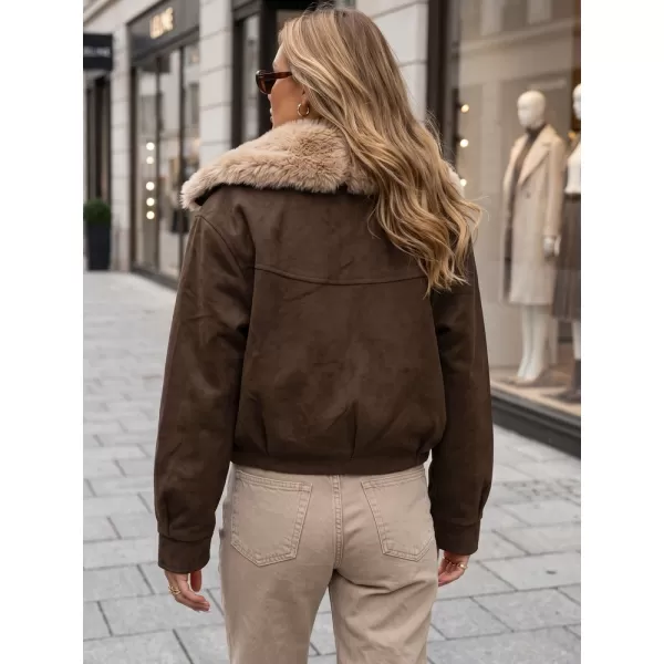  Női kabát DSTREET TY5698 BARNA 